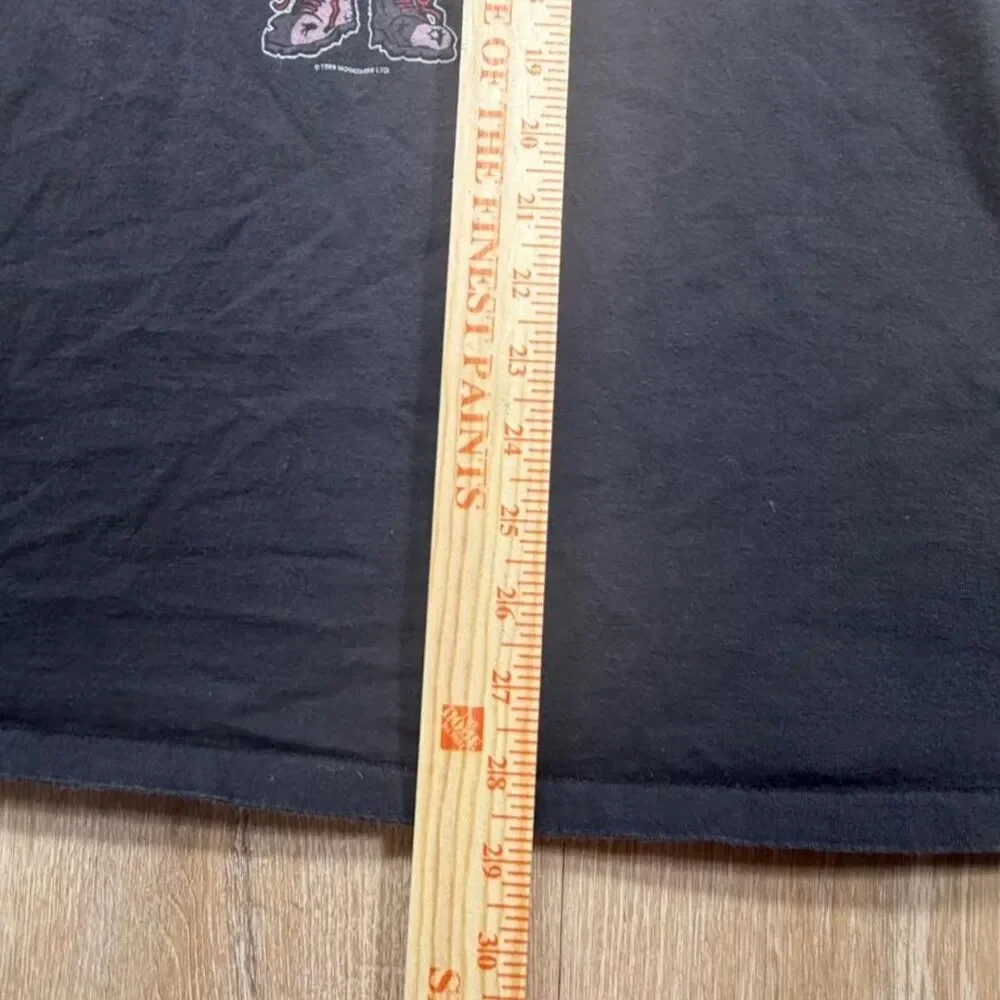 Oneita Men's Black and Grey T-shirt